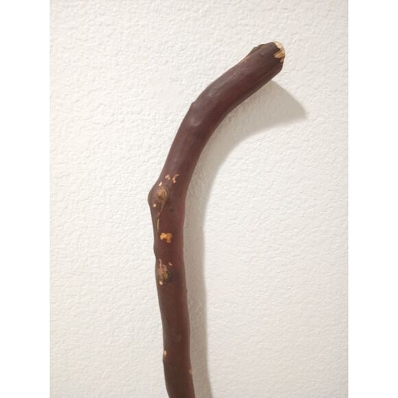 Vintage 32" Handmade Manzanita Wood Gnarled Two Tone Walking Stick Cane - Picture 7 of 10